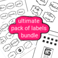 BUNDLE - ultimate pack of labels
