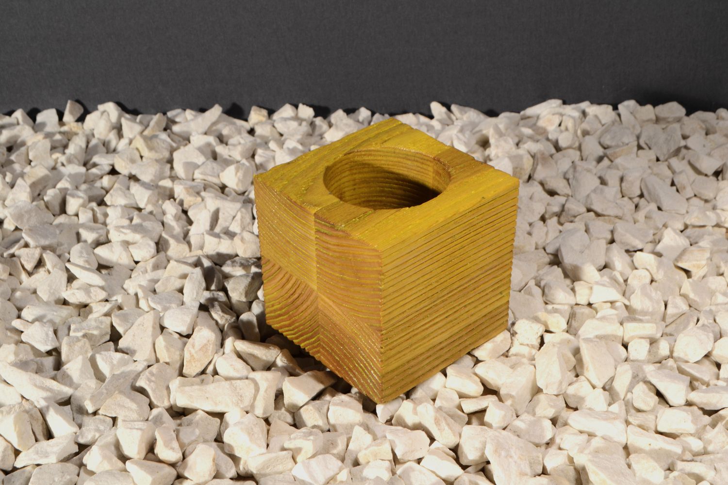 Deep-Texture Brushed Vase | Golden Solstice