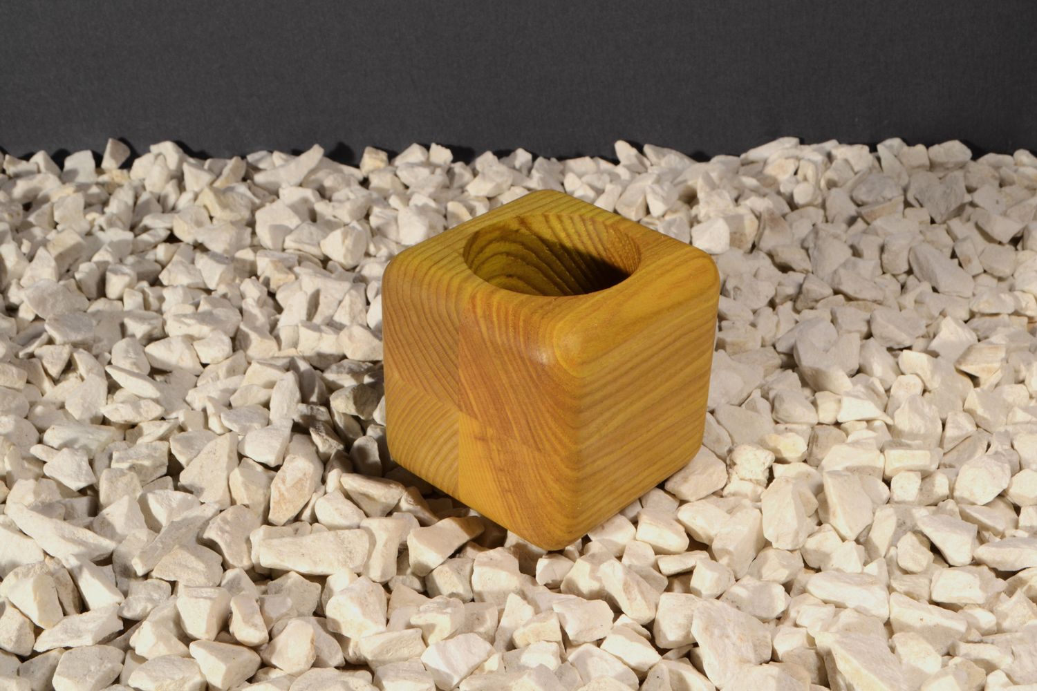 Soft-Touch Sanded Vase | Golden Solstice