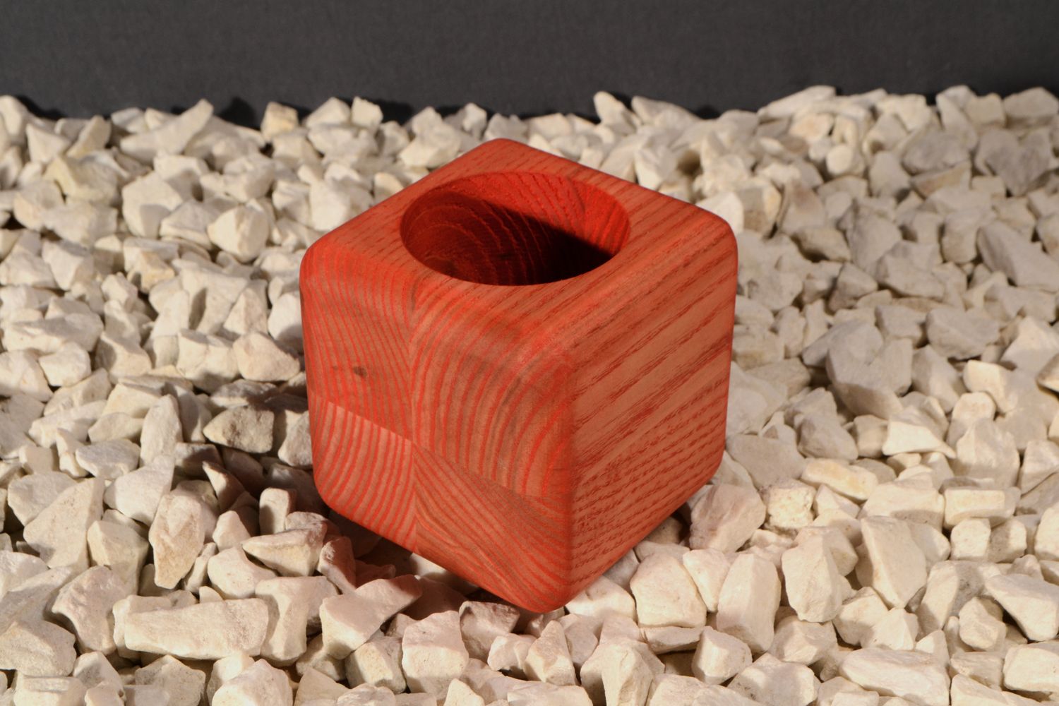 Soft-Touch Sanded Vase | Crimson Ember