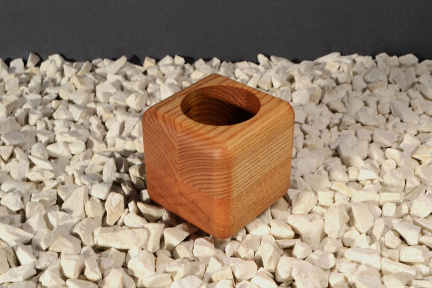 Soft-Touch Sanded Vase | Cherrywood Ember