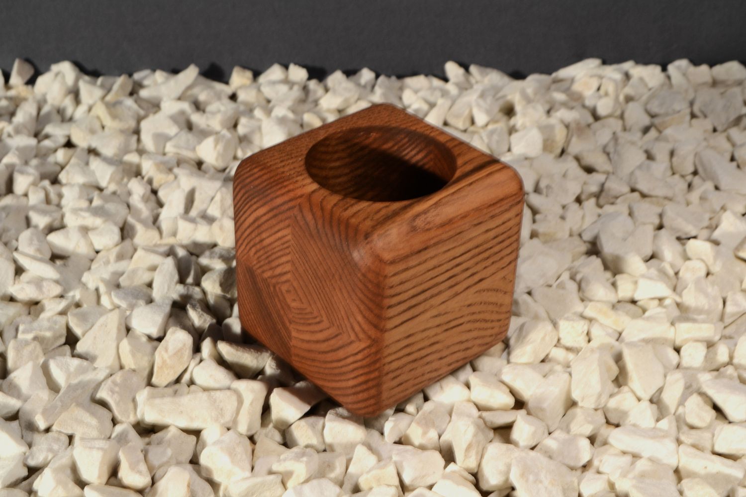 Soft-Touch Sanded Vase | Deep Walnut Reserve