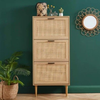 100 x Rattan Shoe Shelf - 65 cm wide x 125 cm high - USD 150 each
