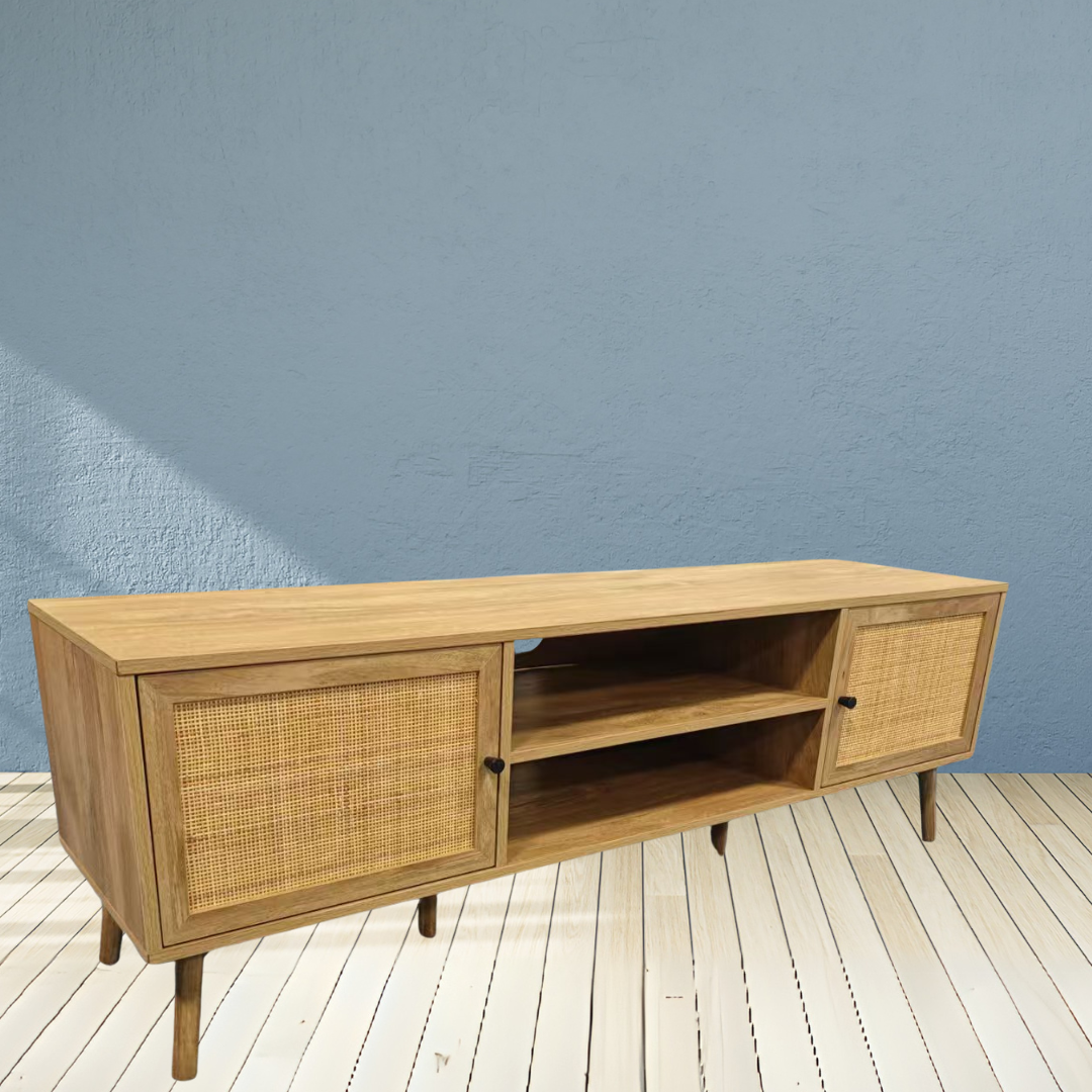 100 x Rattan TV Tables - 150 cm wide x 39 cm deep x 49 cm high - USD 160 each