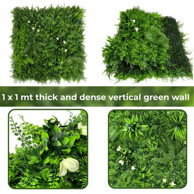 Green Wall, Vertical Wall, Artificial Plants, Fake Plants, 1x1mt