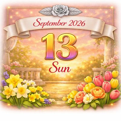 13th of September 2026
