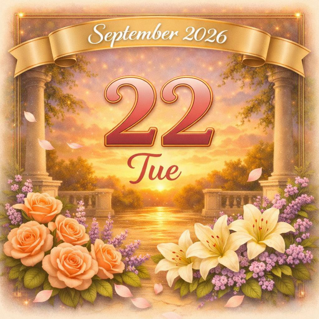 22nd of September 2026