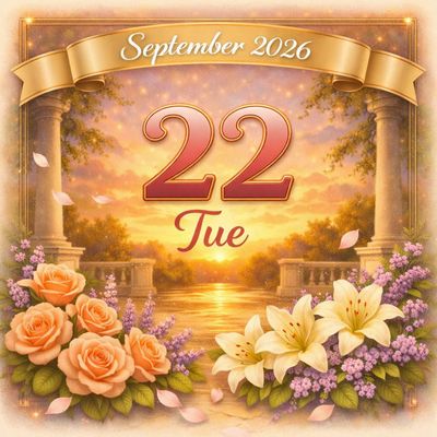 22nd of September 2026