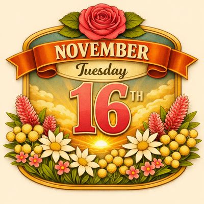 16th of November 2026