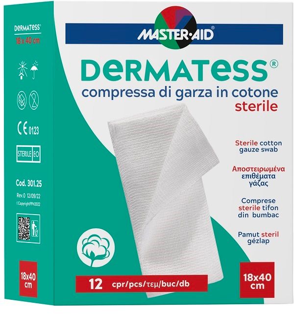 DERMATESS COT GARZA 18X40 12PZ