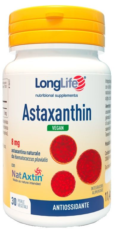 LONGLIFE ASTAXANTHIN VEGAN 8MG LONGLIFE ASTAXANTHIN VEGAN 8MG