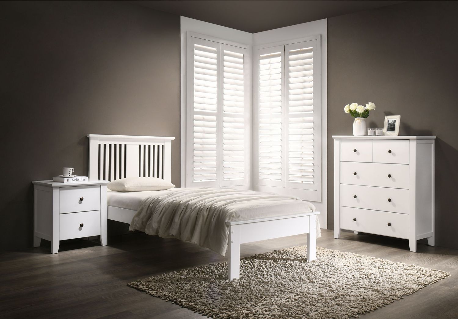 Hanna Slatted Bedframe 3Ft