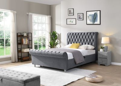 Kilkenny Gas Lift Bed  - Grey