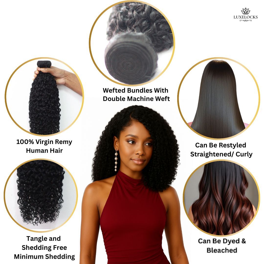 LUXELOCKS Burmese Curl Single Bundle – Infused with Deep Pearl Conditioning