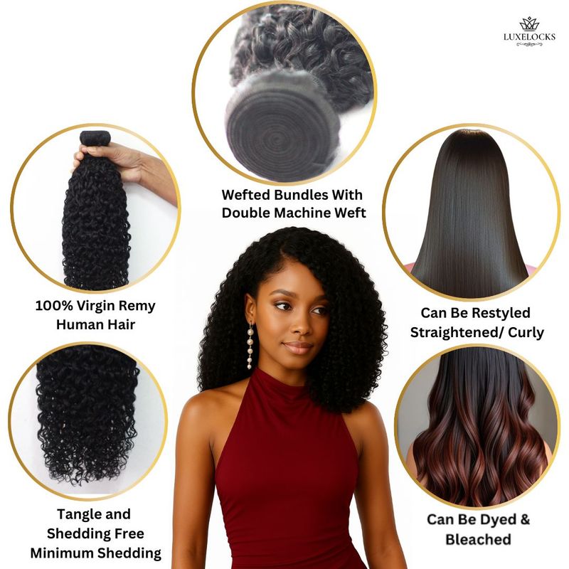 LUXELOCKS Burmese Curl Single Bundle – Infused with Deep Pearl Conditioning