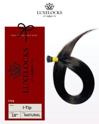 LUXELOCKS  I-Tip Straight Hair Extensions