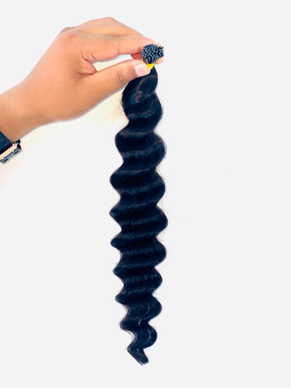 LUXELOCKS  I-Tip French Deep Wave hair Extension