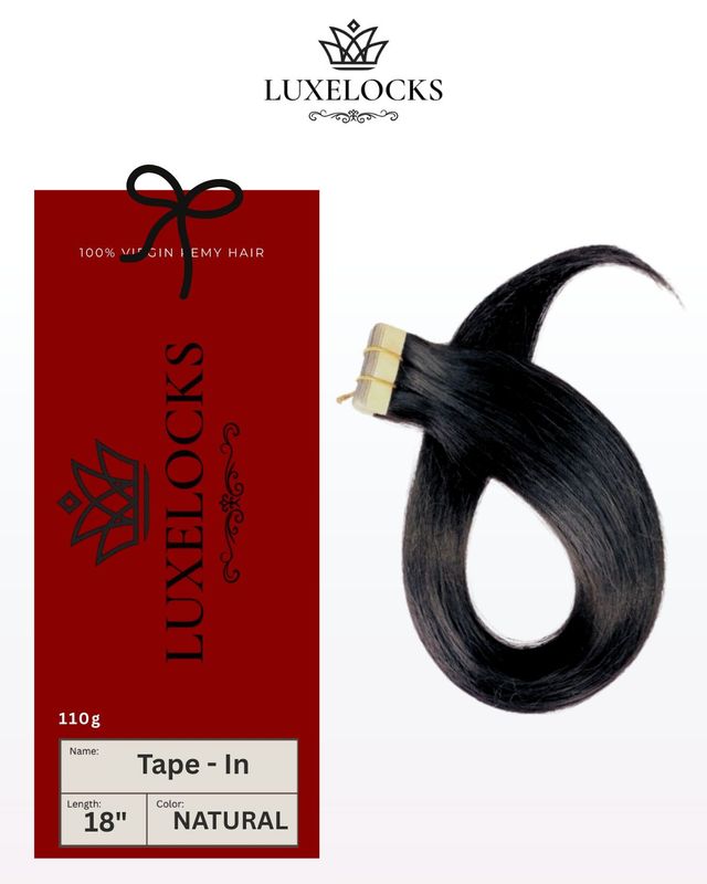 LUXELOCKS  Tape-In Straight Hair Extensions