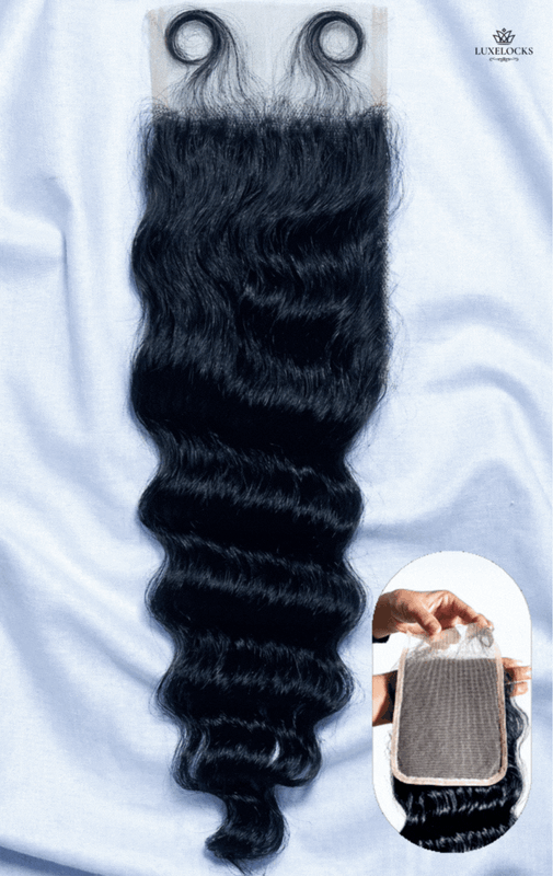 LUXELOCKS 4X5 HD LACE CLOSURE EURO DEEP 12″