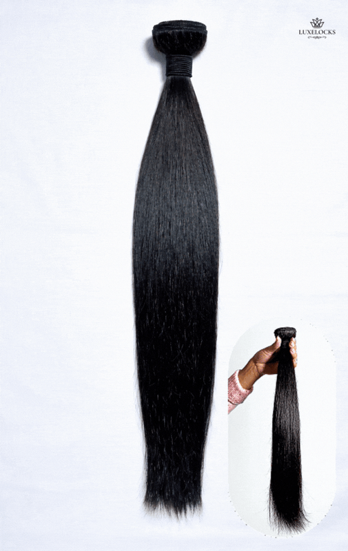 LUXELOCKS Euro Straight Single Bundle – Infused with Deep Pearl Conditioning