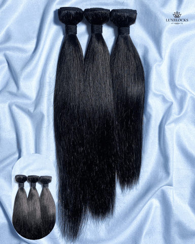 LUXELOCKS Euro Straight Multi Bundles – Infused with Deep Pearl Conditioning