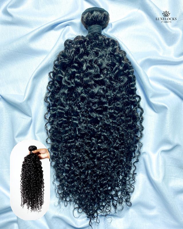 LUXELOCKS Burmese Curl Single Bundle – Infused with Deep Pearl Conditioning