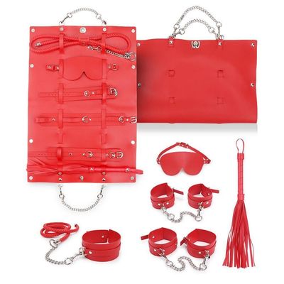 V.I.P. Leather bondage set in Red