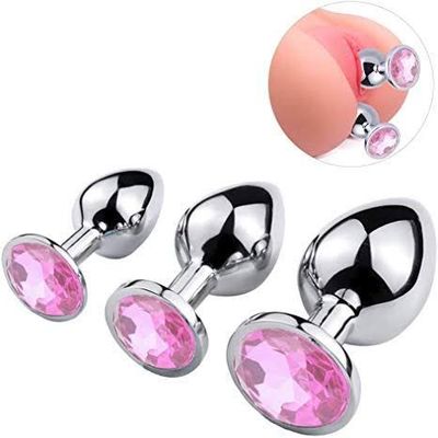 Smooth Steel Butt Plug Set