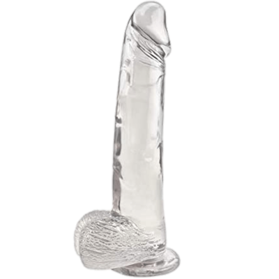Smooth Transparent Clear Dildo 22.5cm