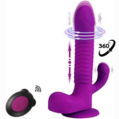 Premium RotatingThrusting Vibrating  Dildo