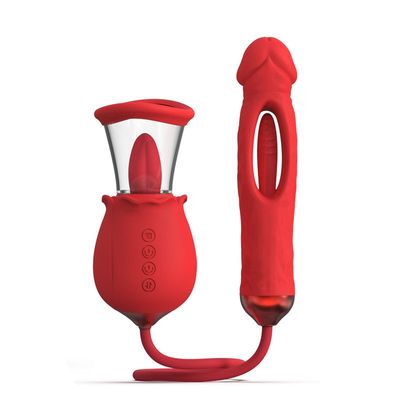 Rose Deluxe Flapping Vibrator