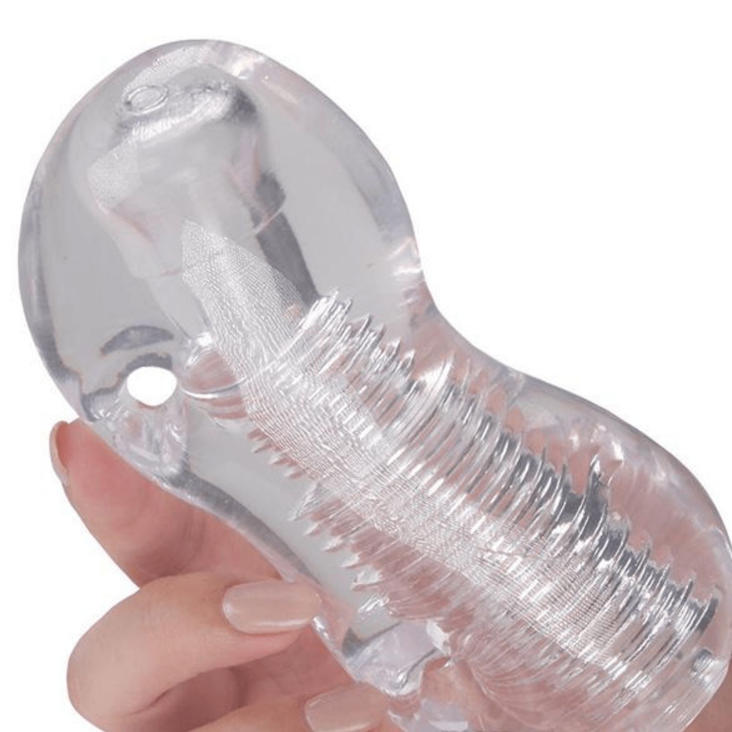 Handheld Transparent Masturbator