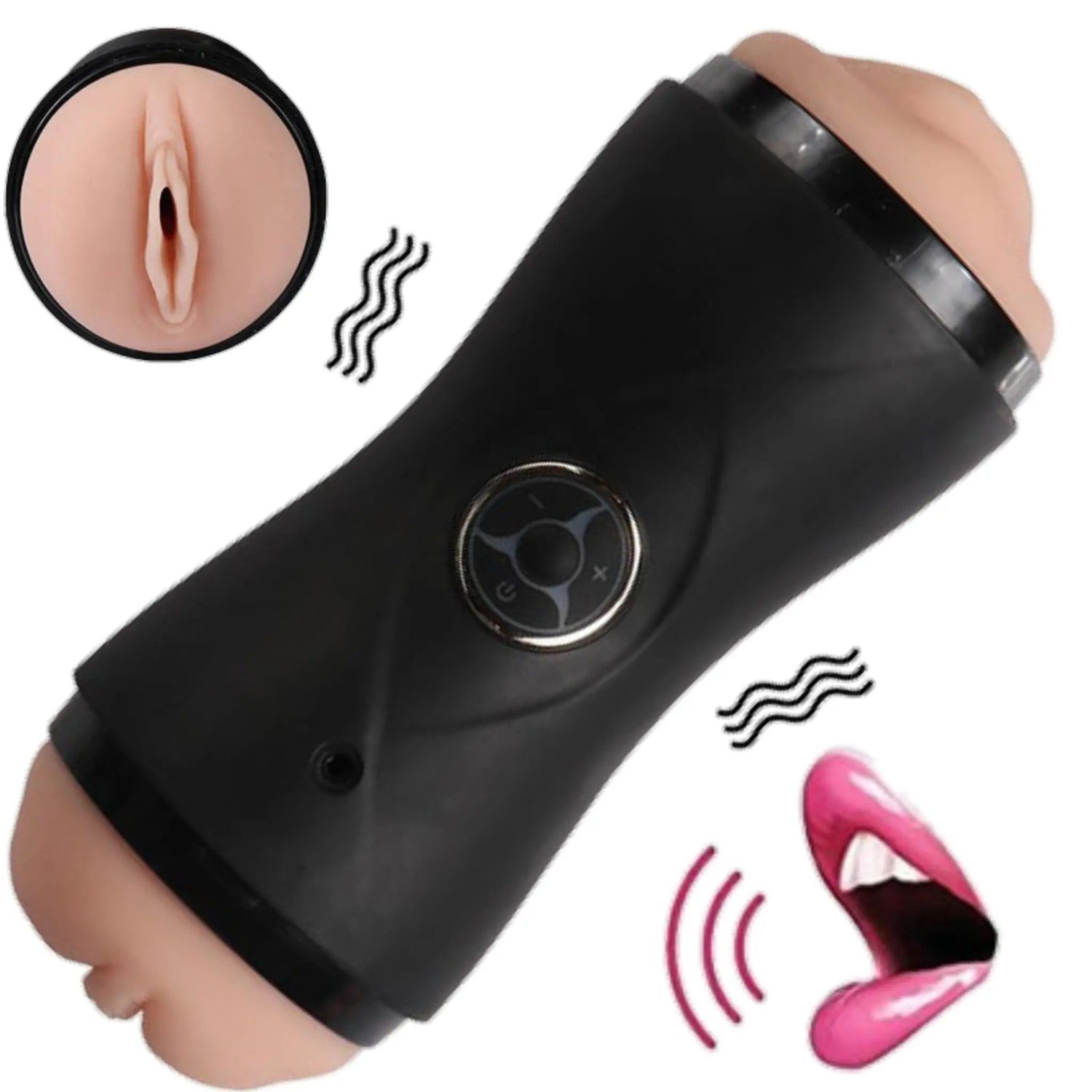 King Stroker Double Sided Vibrating Voice Mastrubator