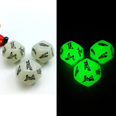12 Sided Adult Dice : Glow In The Dark
