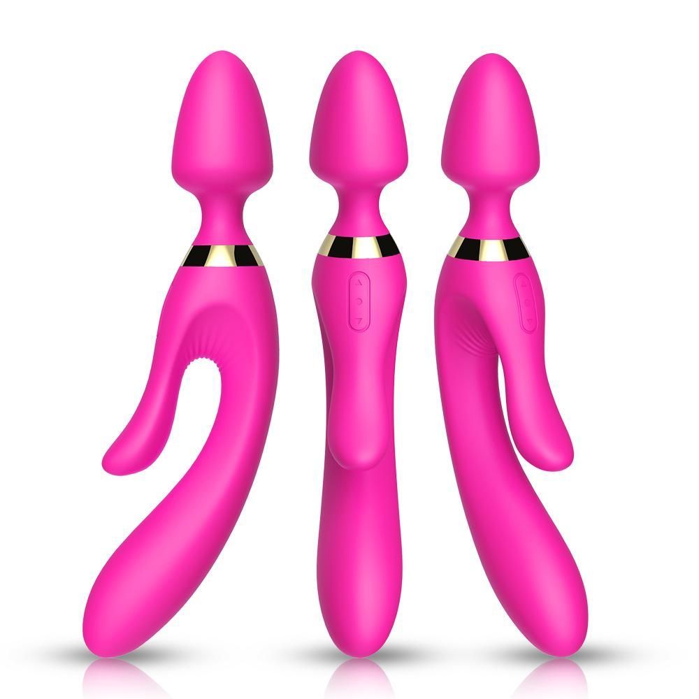 3 in 1 Curve Double Wand Vibrator