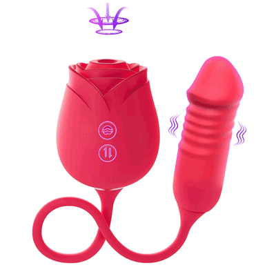 Blissful Bloom 🌹 Licking and Trusting Rose Vibrator