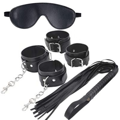 Black Faux Leather Basic Bondage Kit