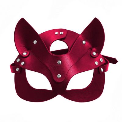 Cat Leather Bondage Mask