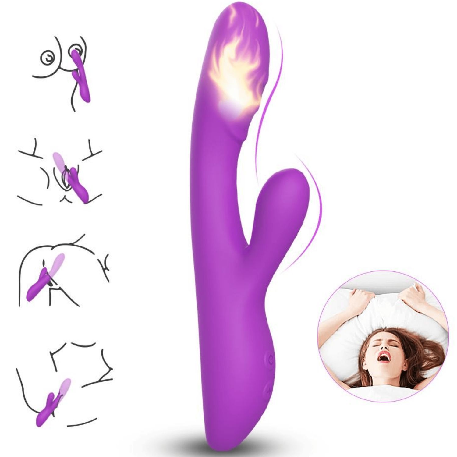 Dixi™ Heating Clitoral Rabbit Vibrator
