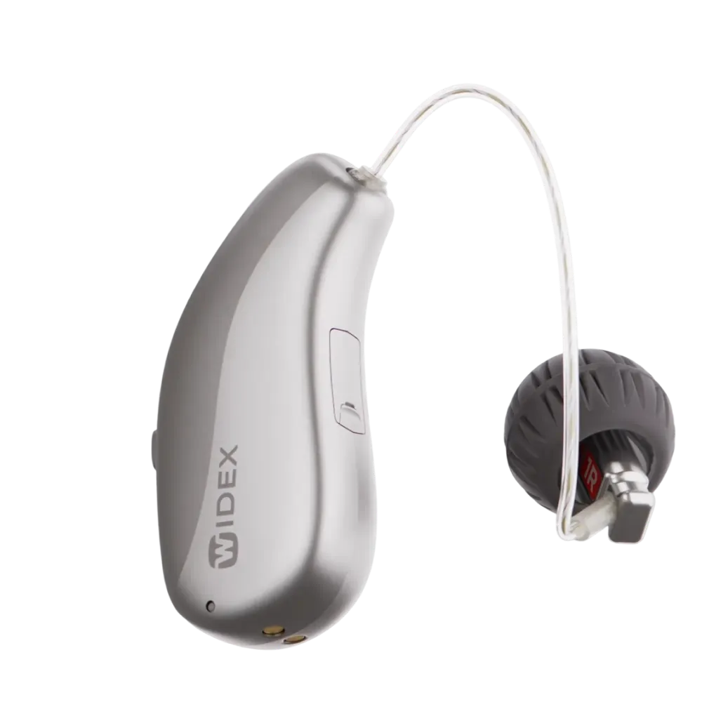 Widex Allure RIC R D rechargeable hearing aid from Clarity Hearing Care