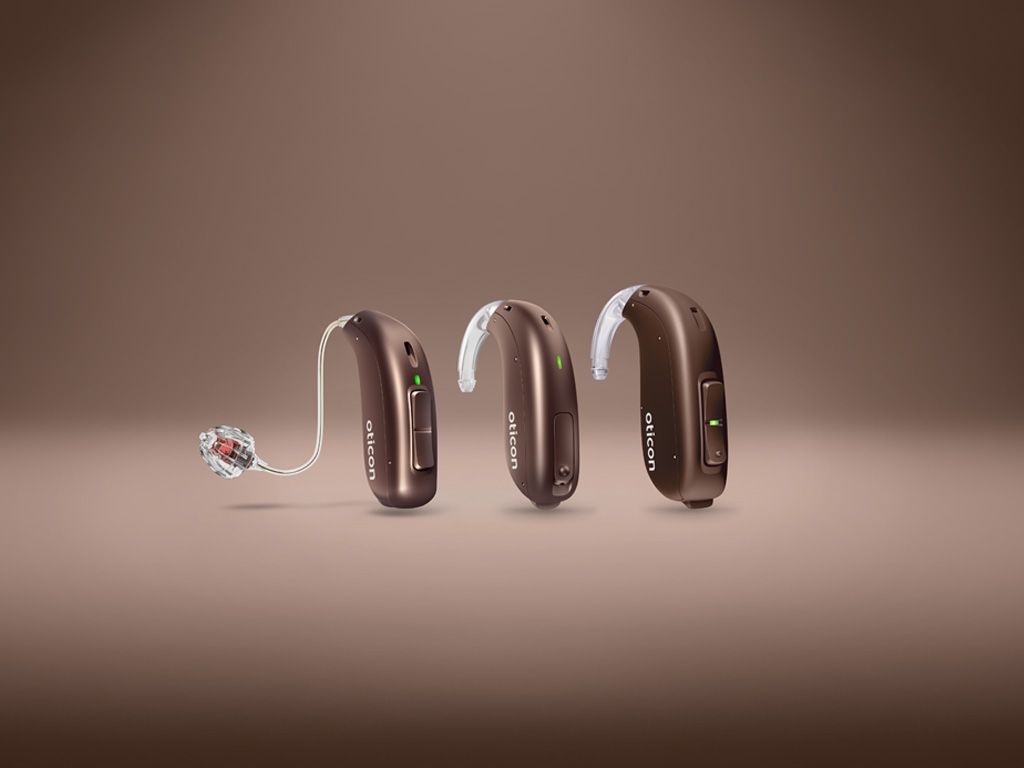 Oticon Verit zinc-air battery hearing aid family including miniRITE T, miniBTE T, and BTE T styles