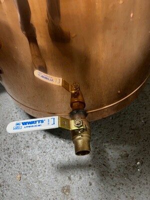 3/4" Ball Valve Drain for 6 and 10 Gallon StillZ