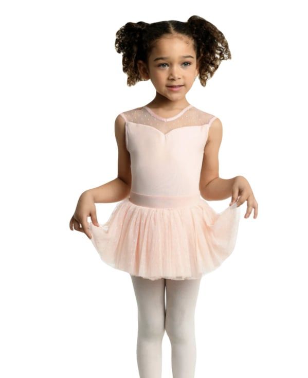 23201C MESH DOT DRESS 