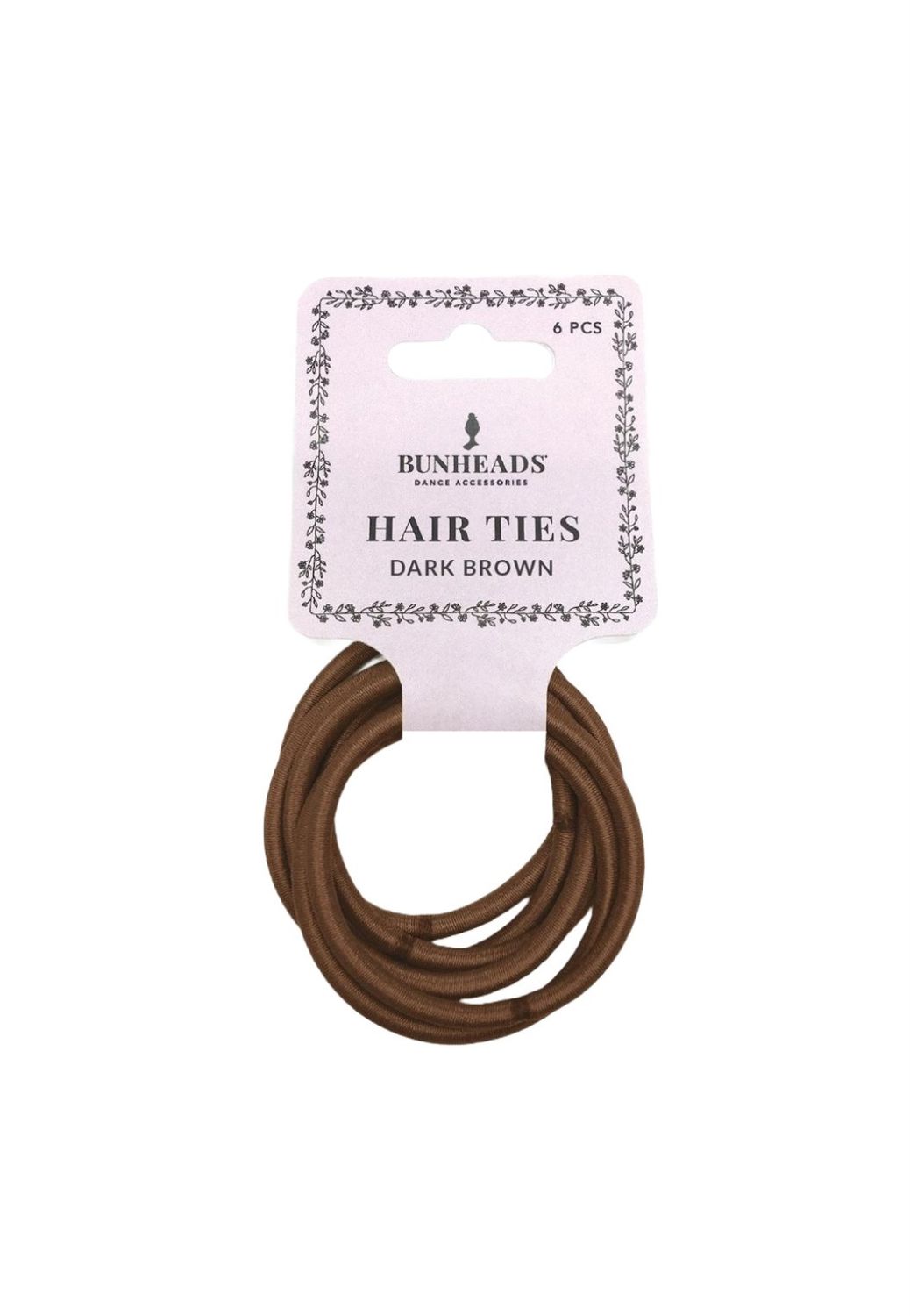 BH1510 ELASTIC HAIR TIE DKBRN