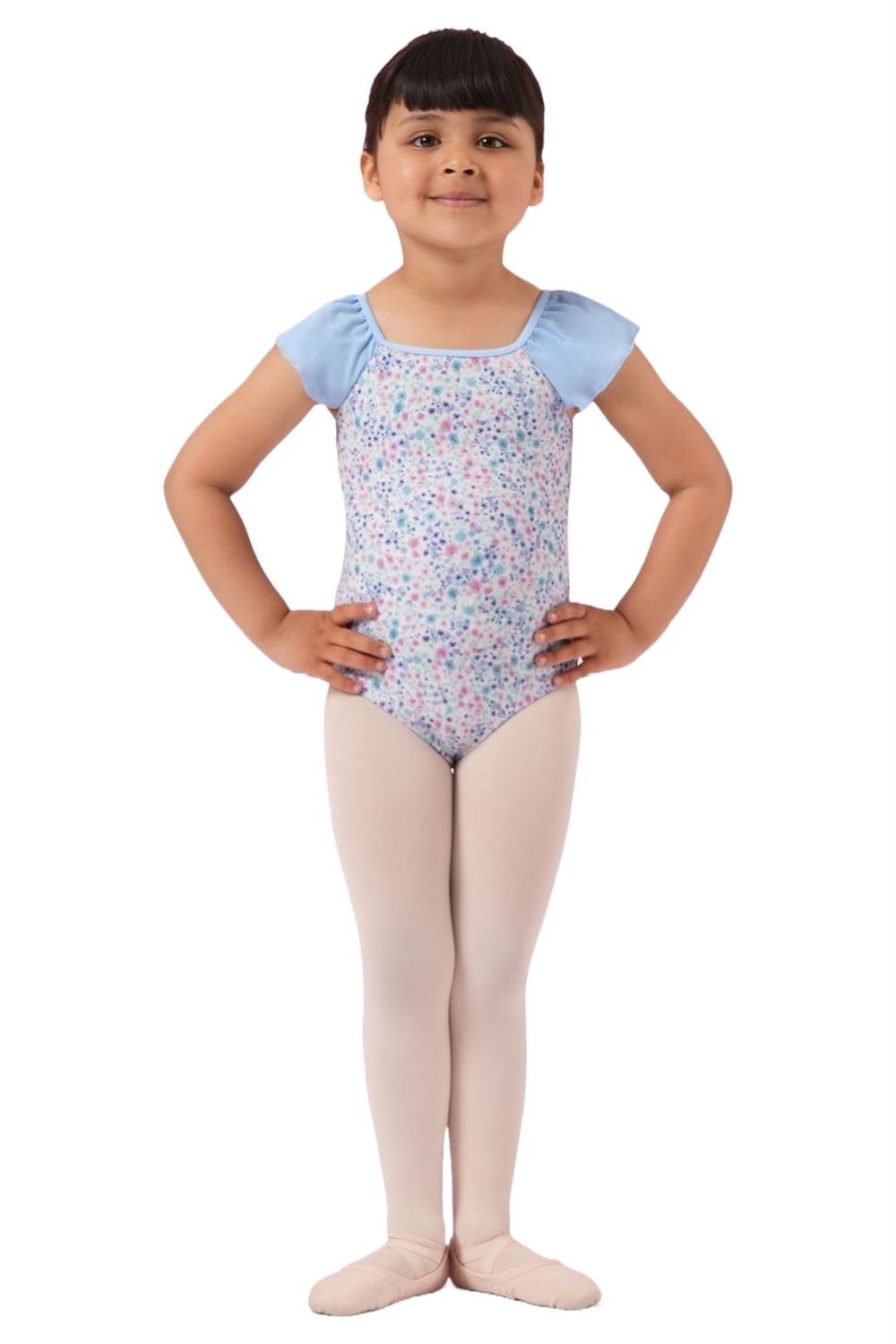 M1556C FLORAL FRILL SLV LEO