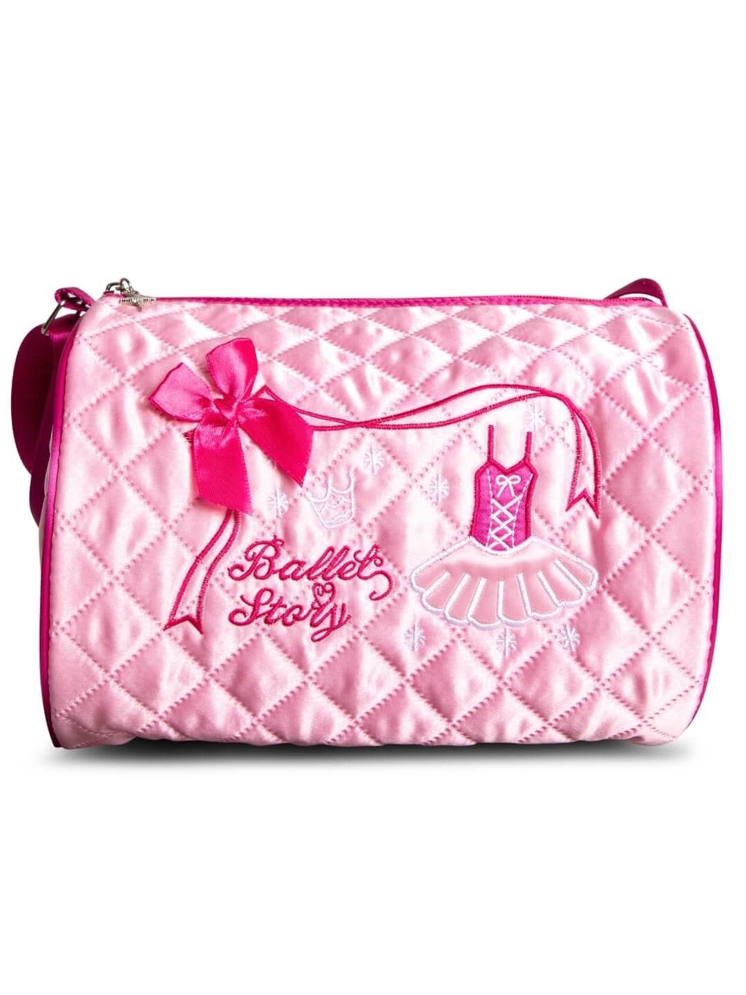 B284 Embroidered Barrel Bag