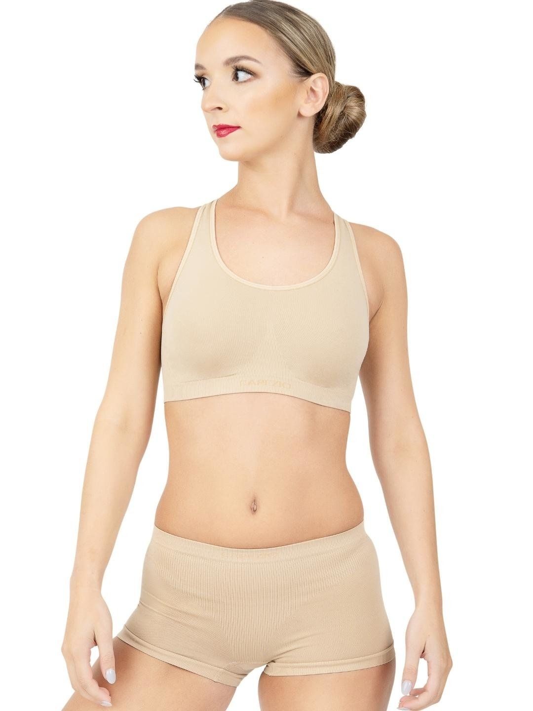 3760W Seamless Sports Bra, Color: NUDE, Size: XSS
