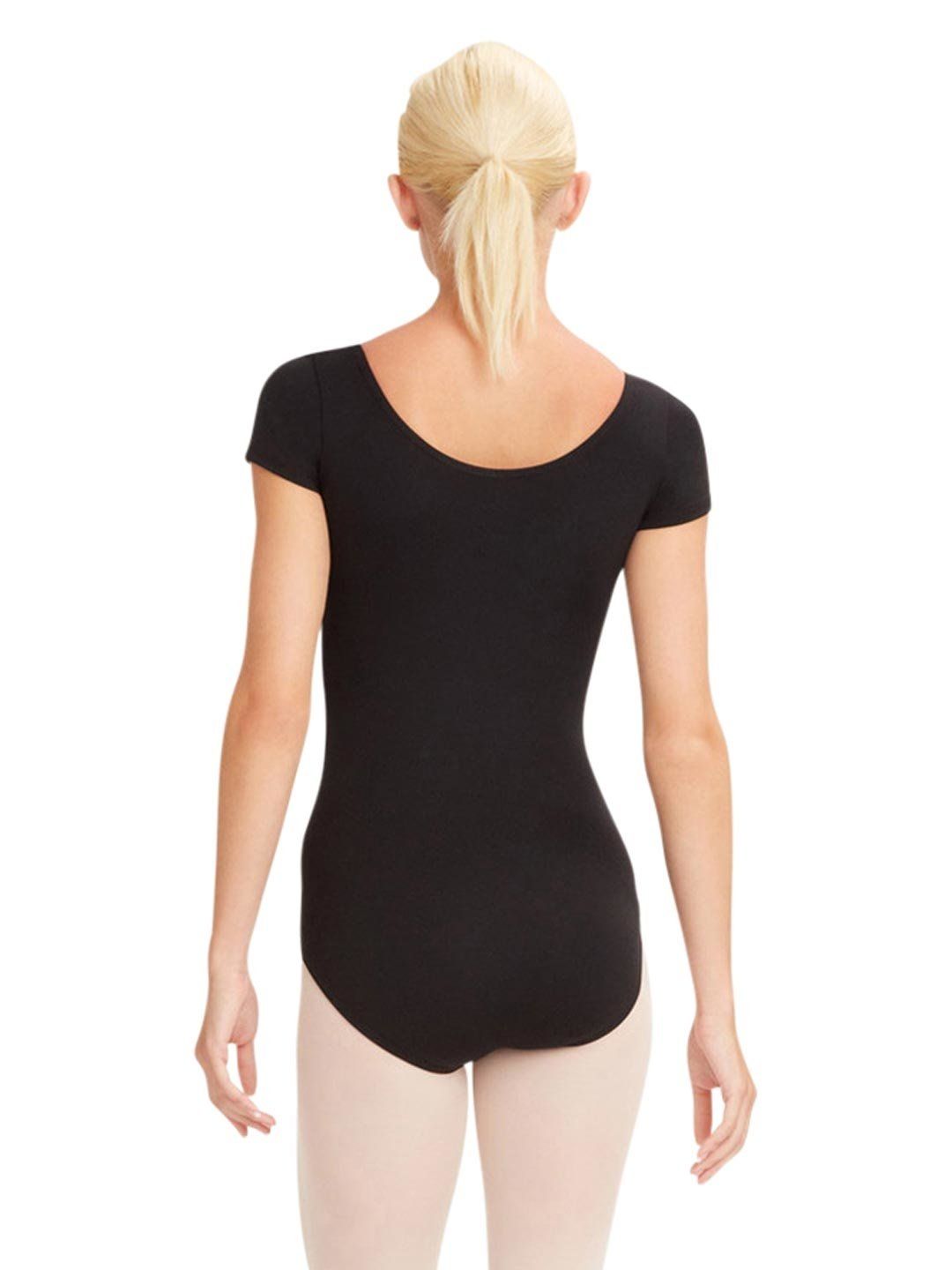 TB133 SHORT SLEEVE LEOTARD ADULT, Color: BLK, Size: XSA