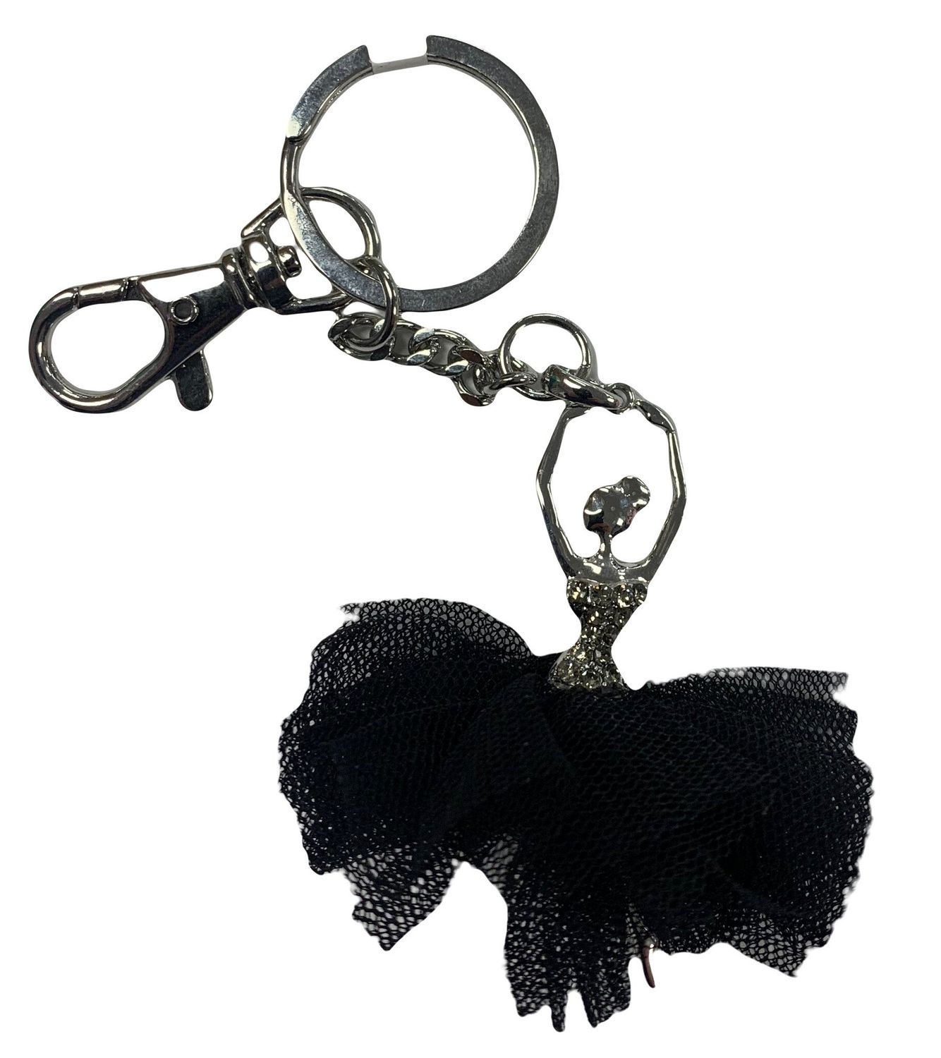 ADS108 TUTU KEYCHAIN, Color: BLACK