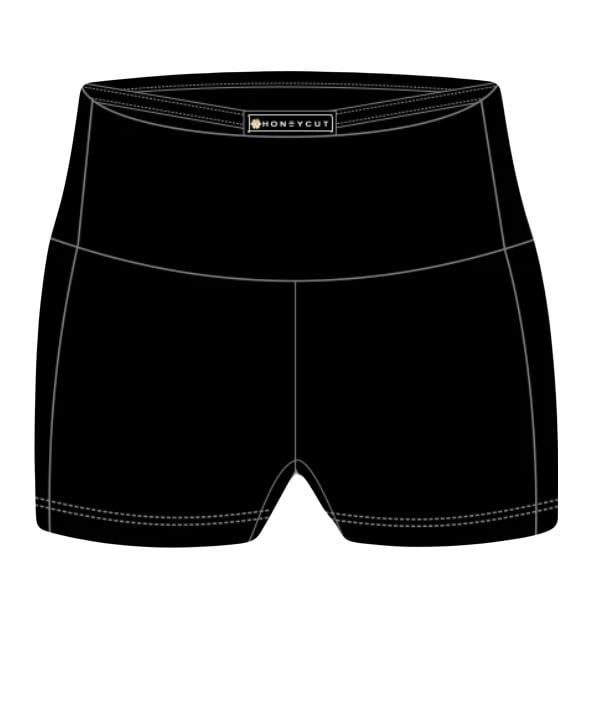 B4203  WESTCOAST VIBE SHORT , Color: BLACK, Size: CM